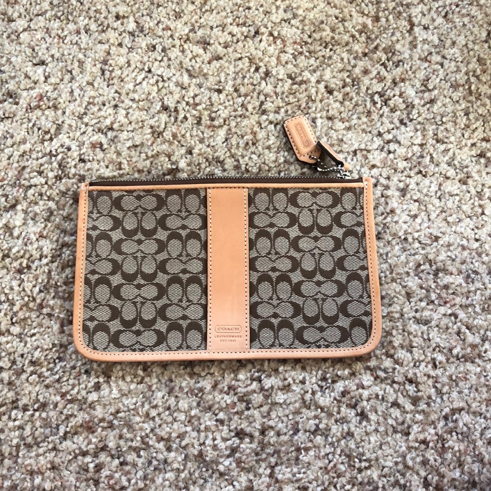 Coach zippered pouch